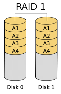 RAID-1, or Mirroring